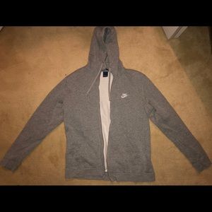 Nike Grey Zip up Hoodie